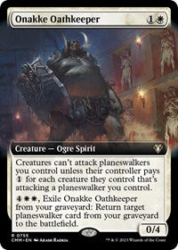 Onakke Oathkeeper (Extended Art) (755) [Commander Masters]