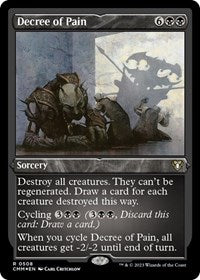 Decree of Pain (Foil Etched) (508) [Commander Masters]