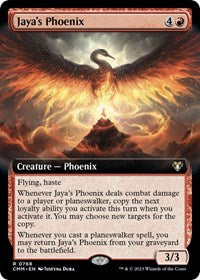 Jaya's Phoenix (Extended Art) (768) [Commander Masters]