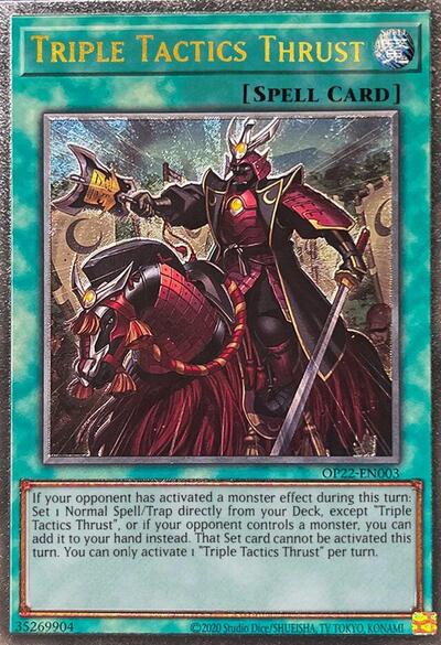 Triple Tactics Thrust (UTR) (OP22-EN003) [OTS Tournament Pack 22]