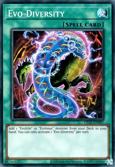 Evo-Diversity (OP22-EN007) [OTS Tournament Pack 22]