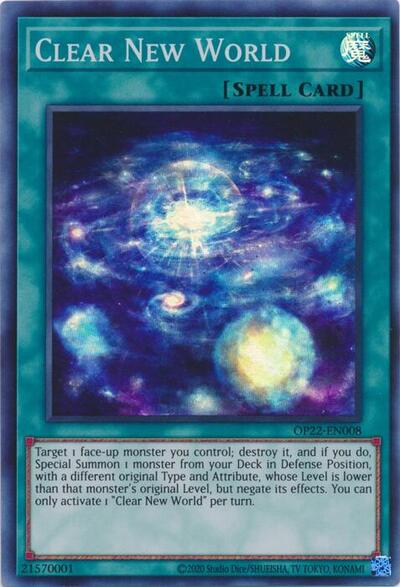 Clear New World (OP22-EN008) [OTS Tournament Pack 22]