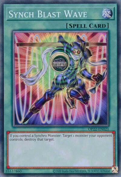 Synch Blast Wave (OP22-EN021) [OTS Tournament Pack 22]