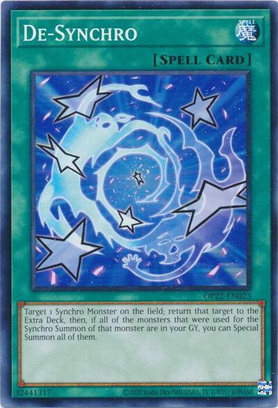 De-Synchro (OP22-EN023) [OTS Tournament Pack 22]