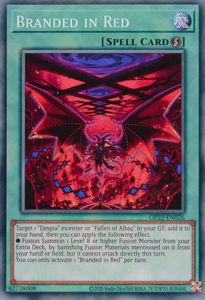 Branded in Red (OP22-EN026) [OTS Tournament Pack 22]