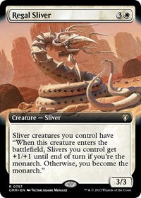 Regal Sliver (Extended Art) (757) [Commander Masters]