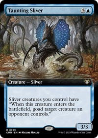 Taunting Sliver (Extended Art) (759) [Commander Masters]