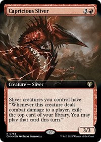Capricious Sliver (Extended Art) (765) [Commander Masters]