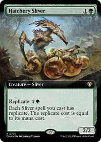 Hatchery Sliver (Extended Art) (771) [Commander Masters]