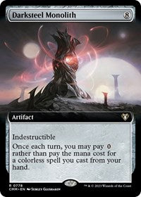 Darksteel Monolith (Extended Art) (778) [Commander Masters]