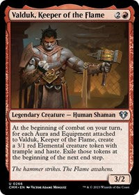Valduk, Keeper of the Flame (266) [Commander Masters]