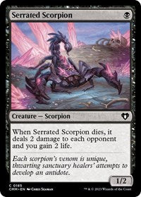 Serrated Scorpion (185) [Commander Masters]