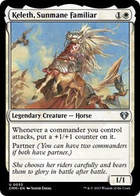 Keleth, Sunmane Familiar (33) [Commander Masters]