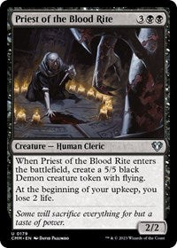 Priest of the Blood Rite (179) [Commander Masters]