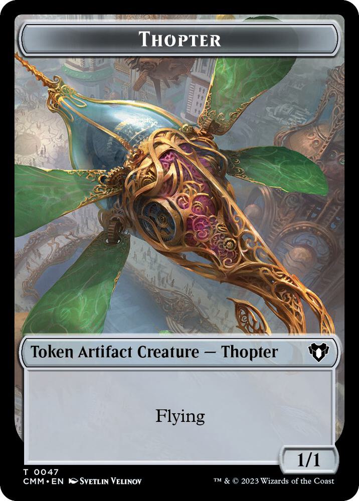 Thopter // Construct (0041) Double-Sided Token (47 // 41) [Commander Masters]