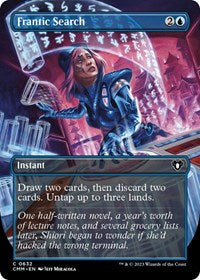 Frantic Search (Borderless) (632) [Commander Masters]
