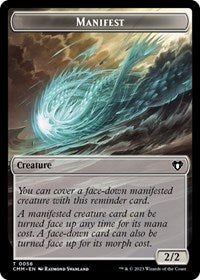Manifest // Eldrazi Scion Double-Sided Token (56 // 2) [Commander Masters]