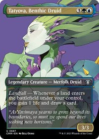 Tatyova, Benthic Druid (Borderless) (687) [Commander Masters]