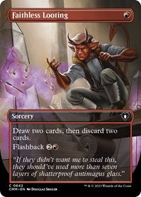 Faithless Looting (Borderless) (642) [Commander Masters]
