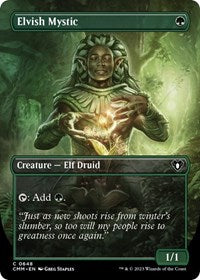 Elvish Mystic (Borderless) (648) [Commander Masters]