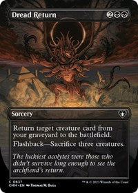 Dread Return (Borderless) (637) [Commander Masters]