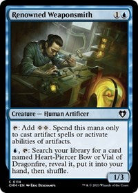 Renowned Weaponsmith (114) [Commander Masters]