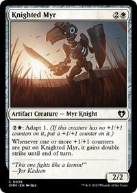 Knighted Myr (36) [Commander Masters]