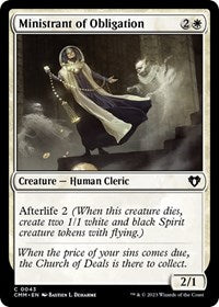 Ministrant of Obligation (43) [Commander Masters]