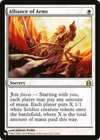 Alliance of Arms (4/318) [The List Reprints]