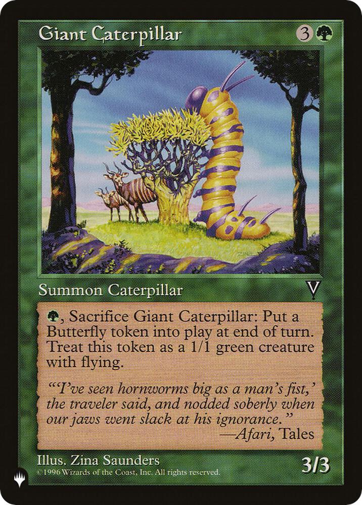 Giant Caterpillar [The List Reprints]
