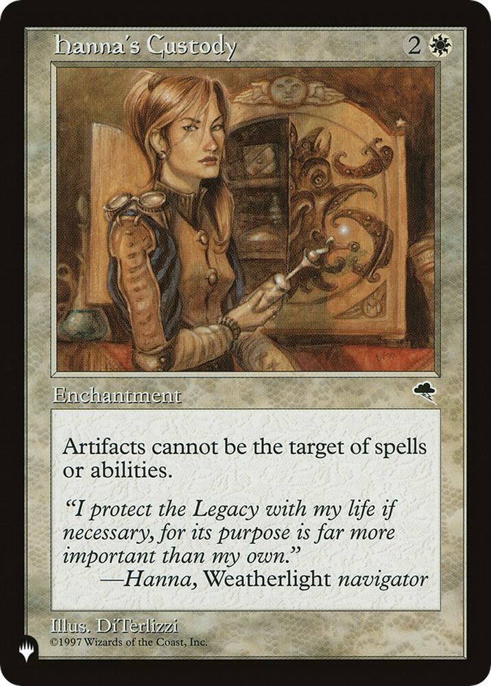 Hanna's Custody [The List Reprints]