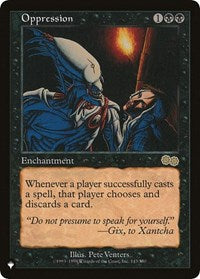 Oppression (143/350) [The List Reprints]