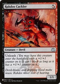 Rakdos Cackler (067/133) [The List Reprints]
