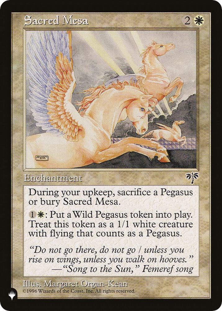 Sacred Mesa [The List Reprints]