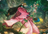 Sakiko, Mother of Summer Art Card (24) [Art Series: Commander Masters]