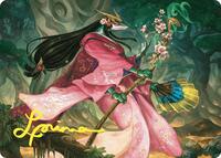 Sakiko, Mother of Summer Art Card (Gold-Stamped Signature) (24) [Art Series: Commander Masters]