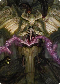 Demonic Tutor Art Card (64) [Art Series: Commander Masters]