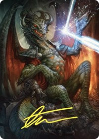 Deflecting Swat Art Card (Gold-Stamped Signature) (66) [Art Series: Commander Masters]