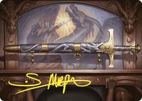 Ancestral Blade Art Card (Gold-Stamped Signature) (1) [Art Series: Commander Masters]