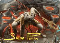 Sunspear Shikari Art Card (Gold-Stamped Signature) (4) [Art Series: Commander Masters]