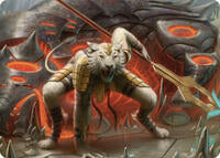 Sunspear Shikari Art Card (4) [Art Series: Commander Masters]