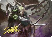 Archfiend of Despair Art Card (Gold-Stamped Signature) (12) [Art Series: Commander Masters]