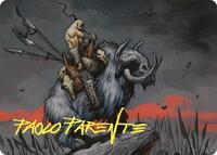 Godo, Bandit Warlord Art Card (Gold-Stamped Signature) (22) [Art Series: Commander Masters]