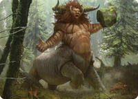 Stonehoof Chieftain Art Card (26) [Art Series: Commander Masters]