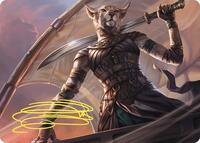 Mirri, Weatherlight Duelist Art Card (Gold-Stamped Signature) (28) [Art Series: Commander Masters]