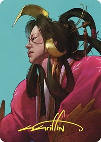 Azami, Lady of Scrolls Art Card (Gold-Stamped Signature) (52) [Art Series: Commander Masters]