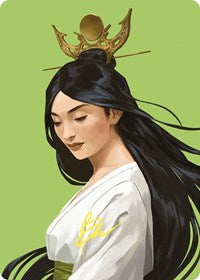 Azusa, Lost but Seeking Art Card (Gold-Stamped Signature) (56) [Art Series: Commander Masters]