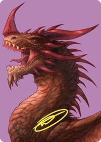The Ur-Dragon Art Card (Gold-Stamped Signature) (61) [Art Series: Commander Masters]