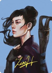 Yuriko, the Tiger's Shadow Art Card (Gold-Stamped Signature) (62) [Art Series: Commander Masters]