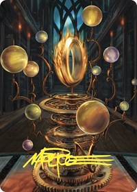 Sol Ring Art Card (Gold-Stamped Signature) (70) [Art Series: Commander Masters]